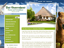 Tablet Screenshot of das-bauernhaus-boltenhagen.de